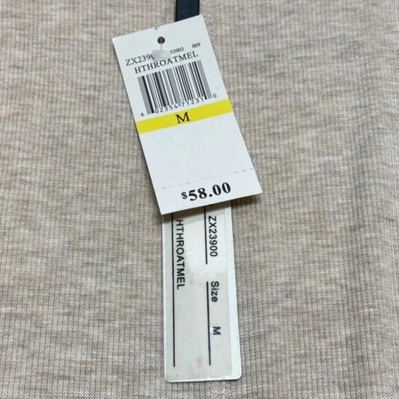 Cable & Gauge Sleeveless Cardigan Women's Medium Oatmeal Heather Open Front NWT - Picture 11 of 12